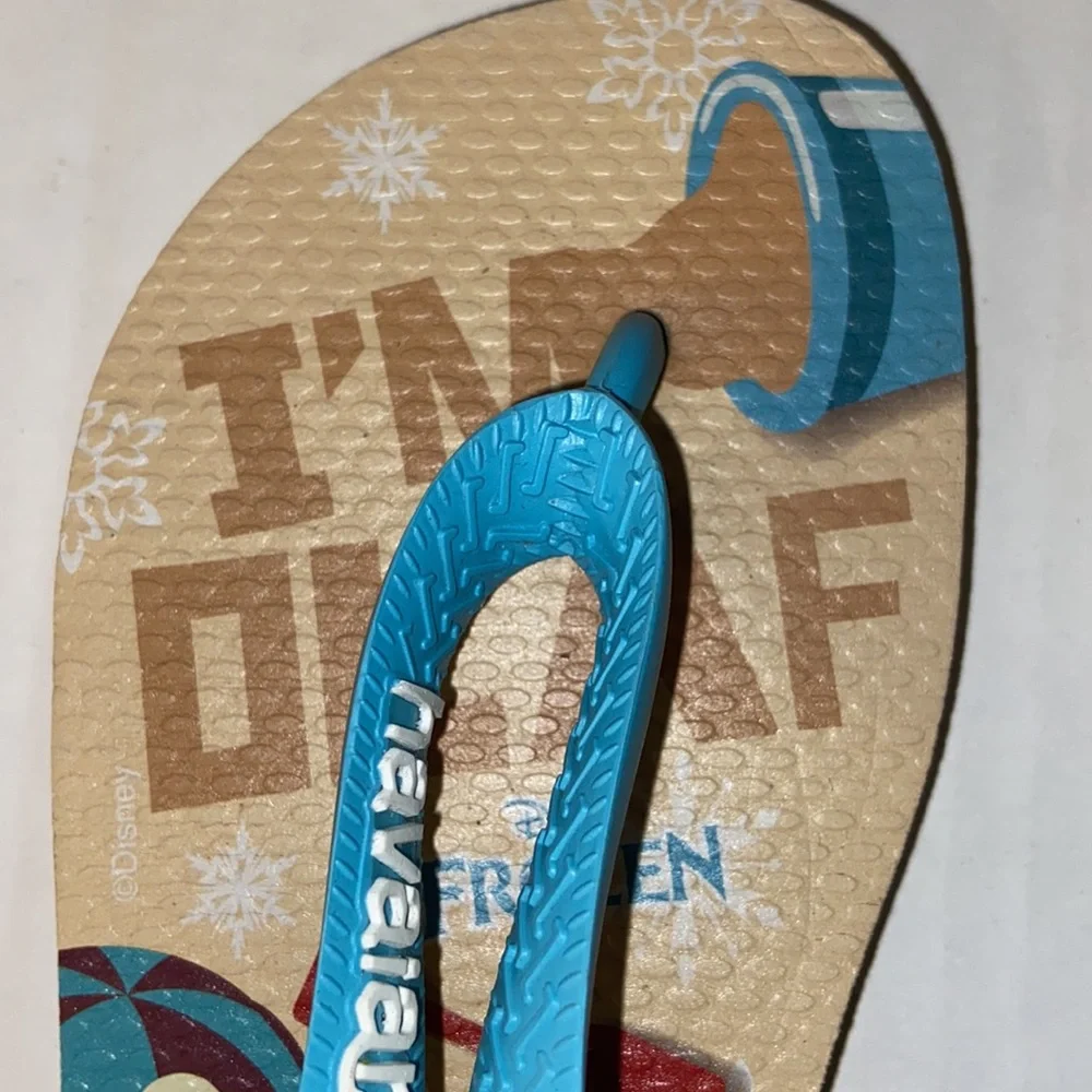 Havaianas I’m Olaf Children’s Size 3/4 Flip Flop Sandals